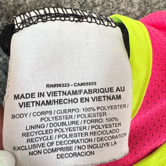 Nike Dri Fit Lined Running Shorts Women's Size XS Black Neon Yellow Pink - Picture 9 of 10